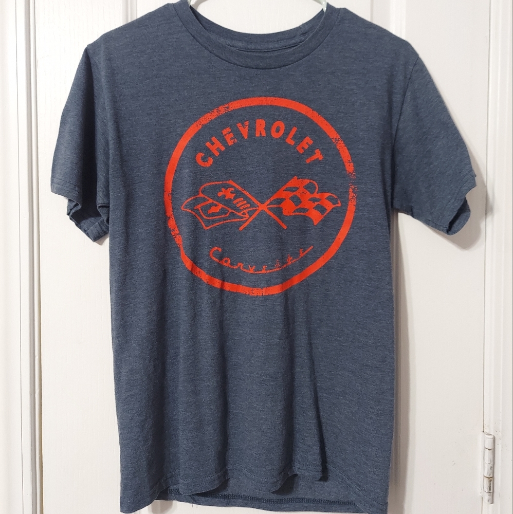 GM Men's Chevrolet Grey Logo T-Shirt Size Small